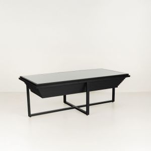 CHEOPS COFFEE TABLE ΜΑΥΡΟ 120x60x42cm