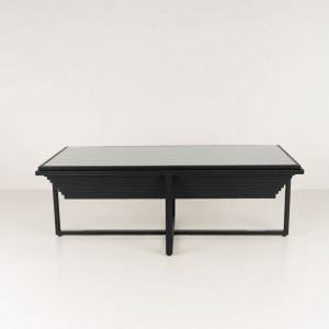 CHEOPS COFFEE TABLE ΜΑΥΡΟ 120x60x42cm