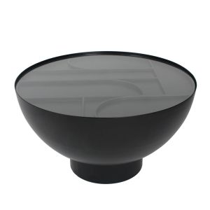 ARCHES COFFEE TABLE ΜΑΥΡΟ 70x70x40cm