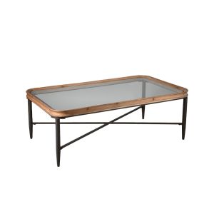 MARAIS COFFEE TABLE ΦΥΣΙΚΟ ΜΑΥΡΟ 122x71x43.5cm