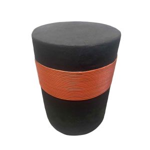 BELT SIDE TABLE ΜΑΥΡΟ ΚΕΡΑΜΙΔΙ 38.5x38.5x52cm