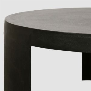 VOLCANO COFFEE TABLE ΜΑΥΡΟ 88x88x37cm