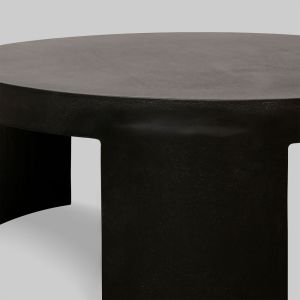 VOLCANO COFFEE TABLE ΜΑΥΡΟ 65x65x42cm