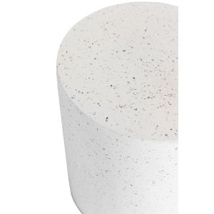 WHEEL SIDE SIDE TABLE TERRAZZO 35x35x47cm