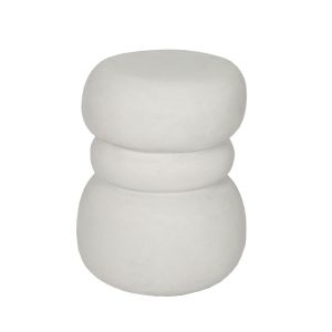 NIVO SIDE TABLE ΑΣΠΡΟ 35x37x47cm