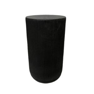 STYLOS SIDE TABLE ΜΑΥΡΟ 34x34x58cm