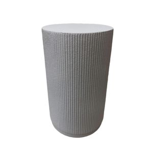 STYLOS SIDE TABLE ΛΕΥΚΟ 34x34x58cm