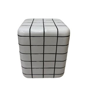 CUBIX SIDE TABLE ΛΕΥΚΟ 33.5x33.5x41cm