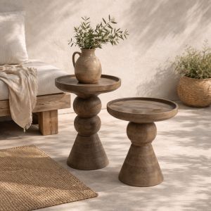 FORMAS SIDE TABLE ΚΑΡΥΔΙ ΑΝΟΙΧΤΟ 40x40x60cm