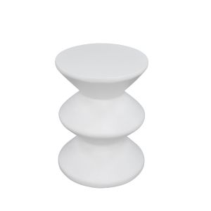 CONTOUR SIDE TABLE ΛΕΥΚΟ 35x35x47cm