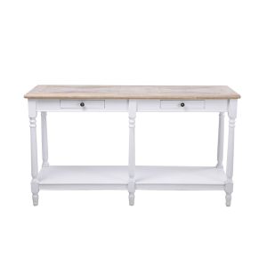 HISTORY ΚΟΝΣΟΛΑ ΛΕΥΚΟ ΦΥΣΙΚΟ 143x48x79cm