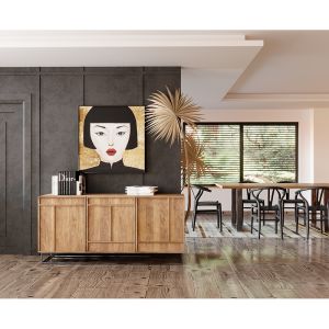 CRAFT ΜΠΟΥΦΕΣ 3ΠΟΡΤΕΣ ΦΥΣΙΚΟ 160x44x75cm