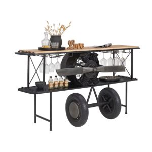 AVIATION ΚΟΝΣΟΛΑ BAR ΦΥΣΙΚΟ 191x58x91cm