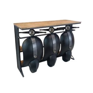 VESPA ΚΟΝΣΟΛΑ ΜΑΥΡΟ ΑΣΗΜΙ ΦΥΣΙΚΟ 138x52x100cm