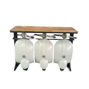 VESPA ΚΟΝΣΟΛΑ CREAM ΛΕΥΚΟ ΦΥΣΙΚΟ 138x52x100cm