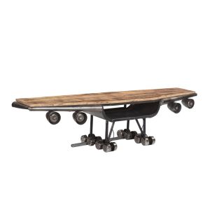 WINGS TV STAND GUNMETAL ΦΥΣΙΚΟ 188x44x44cm