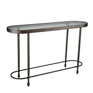 GRANAZ ΚΟΝΣΟΛΑ GUNMETAL 132x36x81cm