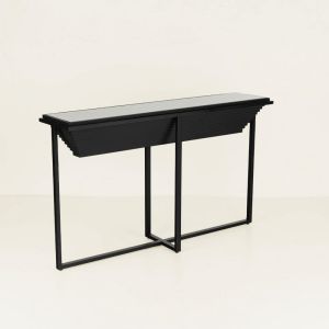 CHEOPS ΚΟΝΣΟΛΑ ΜΑΥΡΟ 134x32x82cm