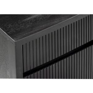 CAPO ΜΠΟΥΦΕΣ 4ΠΟΡΤΕΣ 4ΣΥΡΤΑΡΙΑ ΜΑΥΡΟ 180x40x75cm