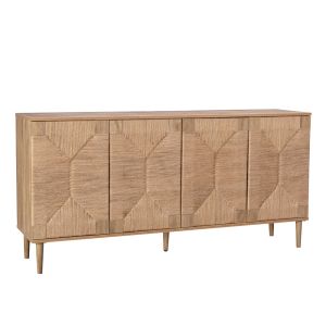 SISAL ΜΠΟΥΦΕΣ 4ΠΟΡΤΕΣ ΦΥΣΙΚΟ 160x39x78.5cm
