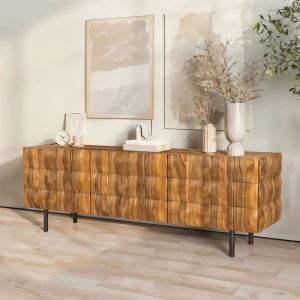 CHOCOLAT TV STAND 2ΠΟΡΤΕΣ ΚΑΡΥΔΙ 162x42x54cm
