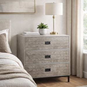 RUBIK ΣΥΡΤΑΡΙΕΡΑ 3ΣΥΡΤΑΡΙΑ CEMENT ΑΝΟΙΧΤΟ ΜΕ PATTERN 80x40x80cm