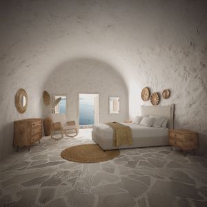 AMMOS ΚΟΜΟΔΙΝΟ 2ΣΥΡΤΑΡΙΑ ΦΥΣΙΚΟ ΜΕ RATTAN 50x39x54.8cm