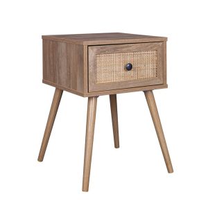 AMMOS ΚΟΜΟΔΙΝΟ 1ΣΥΡΤΑΡΙ ΦΥΣΙΚΟ ΜΕ RATTAN 40x35x61cm