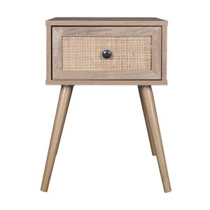 AMMOS ΚΟΜΟΔΙΝΟ 1ΣΥΡΤΑΡΙ ΦΥΣΙΚΟ ΜΕ RATTAN 40x35x61cm