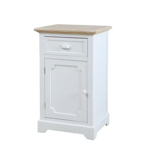 KIMOLOS ΚΟΜΟΔΙΝΟ 1ΠΟΡΤΑ 1ΣΥΡΤΑΡΙ ΛΕΥΚΟ ΦΥΣΙΚΟ 43x35x71cm