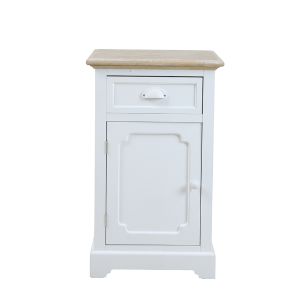 KIMOLOS ΚΟΜΟΔΙΝΟ 1ΠΟΡΤΑ 1ΣΥΡΤΑΡΙ ΛΕΥΚΟ ΦΥΣΙΚΟ 43x35x71cm