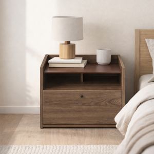 MARSALA ΚΟΜΟΔΙΝΟ 1ΠΟΡΤΑ 1ΡΑΦΙ ΚΑΡΥΔΙ 64x45x45cm