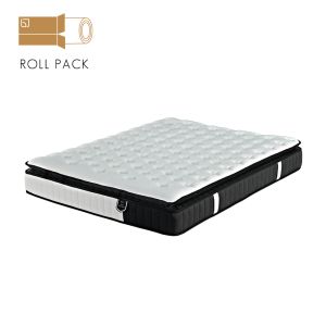 VISCO ALOE VERA ROLL PACK ΣΤΡΩΜΑ 160x200cm ΛΕΥΚΟ ΑΝΘΡΑΚΙ 200x160x31cm