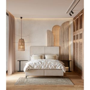 MORE ΚΡΕΒΑΤΙ ΜΕ ΑΠΟΘΗΚ. ΧΩΡΟ (ΓΙΑ ΣΤΡΩΜΑ 160x200cm) WHITE SMOOTH 07-957 217x160x120cm