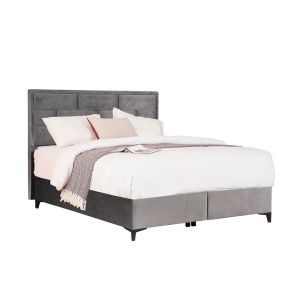 BRICK ΚΡΕΒΑΤΙ ΜΕ ΑΠΟΘΗΚ. ΧΩΡΟ (ΓΙΑ ΣΤΡΩΜΑ 160x200cm) ΓΚΡΙ 07-450 215x165x121cm