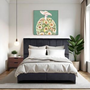 STICKS ΚΡΕΒΑΤΙ ΜΕ ΑΠΟΘΗΚ. ΧΩΡΟ (ΓΙΑ ΣΤΡΩΜΑ 160x200cm) ΓΚΡΙ 26-911 223x166x120cm