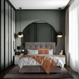 PIANO ΚΡΕΒΑΤΙ ΜΕ ΑΠΟΘΗΚ. ΧΩΡΟ (ΓΙΑ ΣΤΡΩΜΑ 160x200cm) MUSHROOM 05-780 207x160x115cm