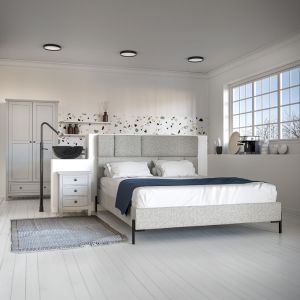 SINTESIS ΚΡΕΒΑΤΙ (ΓΙΑ ΣΤΡΩΜΑ 160x200cm) GREZ 214x165x116cm