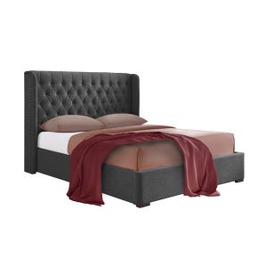 DUCHESS ΚΡΕΒΑΤΙ (ΓΙΑ ΣΤΡΩΜΑ 160x200cm) ΑΝΘΡΑΚΙ 220.5x181x135cm