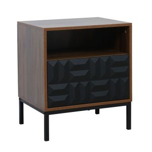 ZUMA ΚΟΜΟΔΙΝΟ ΚΑΡΥΔΙ ΜΑΥΡΟ 51.5x40x58.5cm