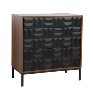 ZUMA ΣΥΡΤΑΡΙΕΡΑ ΚΑΡΥΔΙ ΜΑΥΡΟ 75.5x40x79cm