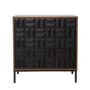 ZUMA ΣΥΡΤΑΡΙΕΡΑ ΚΑΡΥΔΙ ΜΑΥΡΟ 75.5x40x79cm