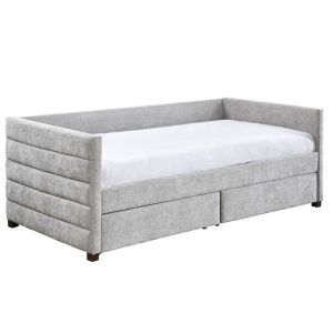 SUENO ΚΑΝΑΠΕΣ ΚΡΕΒΑΤΙ (ΓΙΑ ΣΤΡΩΜΑ 90x190cm) ΓΚΡΙ ΑΝΟΙΧΤΟ 209x99.5x76cm