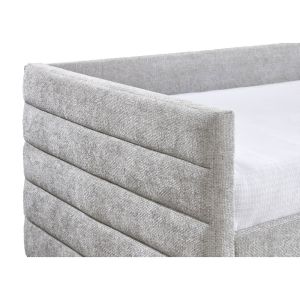 SUENO ΚΑΝΑΠΕΣ ΚΡΕΒΑΤΙ (ΓΙΑ ΣΤΡΩΜΑ 90x190cm) ΓΚΡΙ ΑΝΟΙΧΤΟ 209x99.5x76cm
