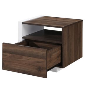 DOBLE ΚΟΜΟΔΙΝΟ 1ΠΟΡΤΑ ΚΑΡΥΔΙ ΛΕΥΚΟ 46x40x43cm