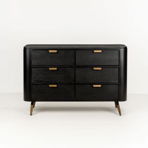 COLOMBO ΣΥΡΤΑΡΙΕΡΑ ΜΑΥΡΟ ΧΡΥΣΟ 118x39x77cm