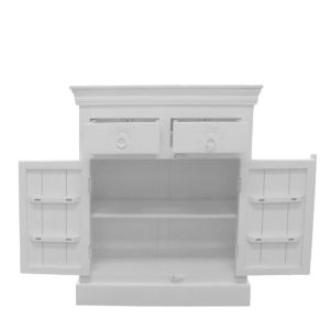 RODHES ΚΟΜΟΤΑ 2ΠΟΡΤΕΣ 2ΣΥΡΤΑΡΙΑ ΛΕΥΚΟ 85x42x100cm