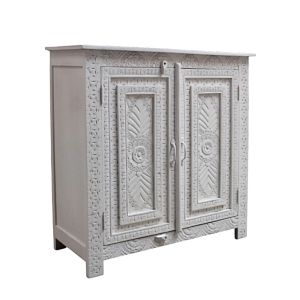 IOS ΚΟΜΟΤΑ 2ΠΟΡΤΕΣ OFF WHITE 95x42x95cm