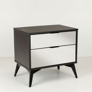 SPECCHIO ΚΟΜΟΔΙΝΟ 2ΣΥΡΤΑΡΙΑ ΜΑΥΡΟ OAK ΚΑΘΡΕΠΤΗΣ 58x39x55cm