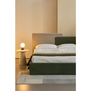 PUZZLE ΚΡΕΒΑΤΙ (ΓΙΑ ΣΤΡΩΜΑ 160x200cm) ΛΑΔΙ BEIGE 223x176x106cm